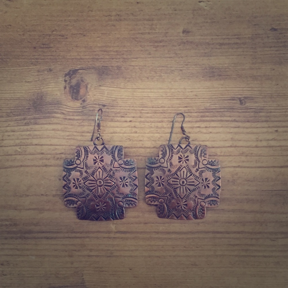 Aztec earrings